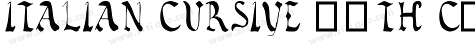 Italian Cursive 16th c.字体转换
